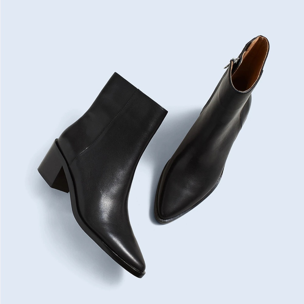 Madewell Darcy Ankle Boot in True Black - W9.5